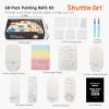 Shuttle Art Magic Foam Texture Painting Set for 68pcs + 36 Colors Acrylic Paint Markers, Magical 3D Effect Texture Painting Kit