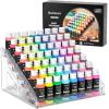 Shuttle Art Acrylic Paint Organizer, 7 Layers Clear Storage Rack, Snap On Organizer for Acrylic Paint, Oil Paints, Nail Polish and Craft Supplies