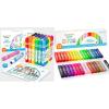 Shuttle Art Washable Dot Markers Bundle – 36 Colors Dot Markers with Free Activity Book + 32 Colors Solid Tempera Paint