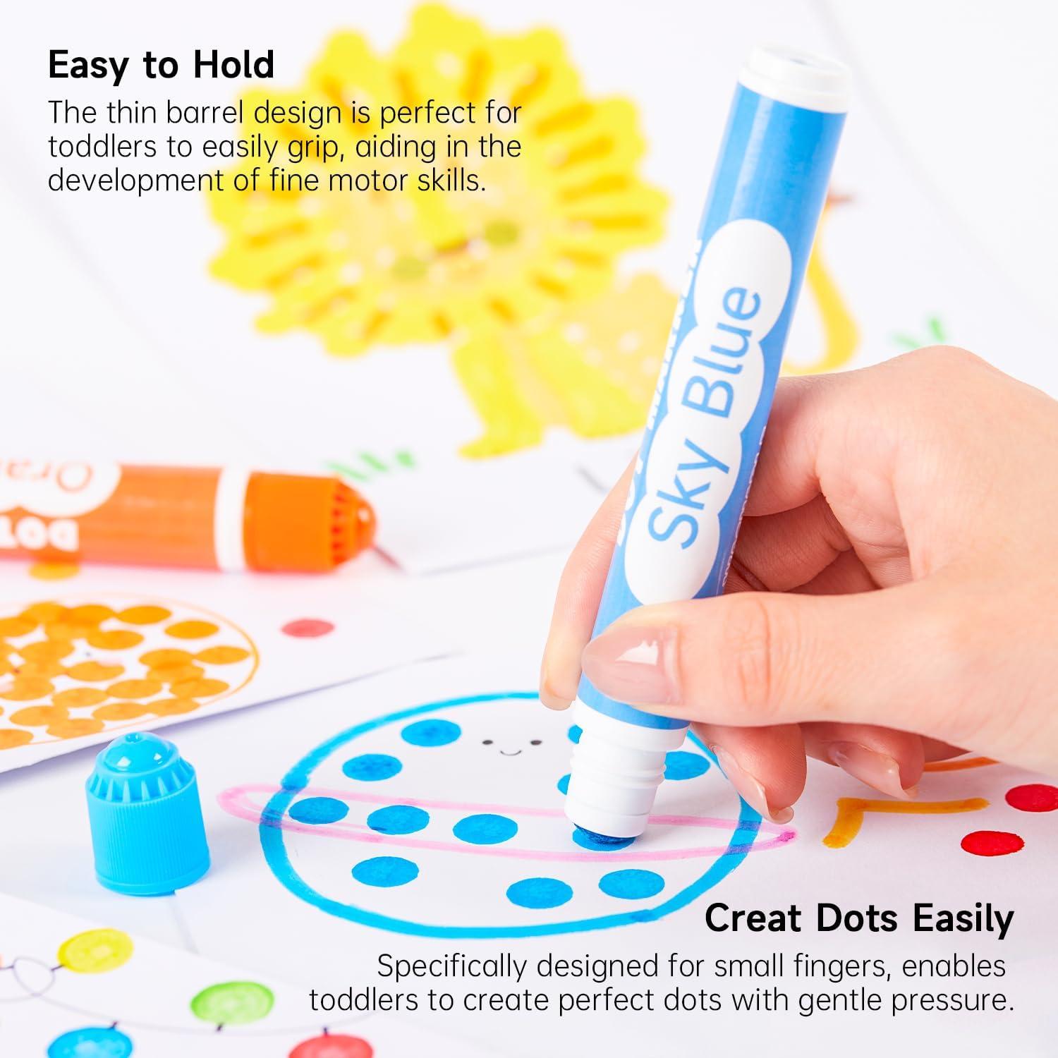 image:imageShuttle Art Dot Markers Bundle 30 Colors Washable Dot Markers 30 Colors Solid Tempera Paint Sticks