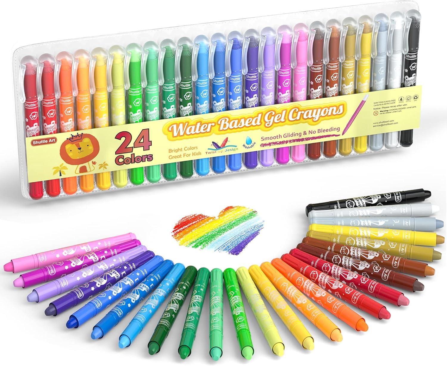image:imageShuttle Art Paint Stick Bundle 20 Pastel Colors Tempera Paint Sticks 24 Colors Gel Crayons