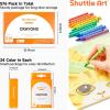 Shuttle Art 576 Crayons Bulk Set Bundle – 576 Count 24 Boxes of 24 Assorted Colors + 24 Pack 16 Colors Watercolor Paint Set Bulk