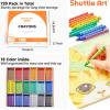 Shuttle Art 720 Crayon Bulk Class Pack Bundle – 720 Count 18 Assorted Colors with 40 Crayons per Color + 30 Pack 12 Colors Watercolor Paint Set Bulk
