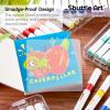 Shuttle Art Acrylic Paint Markers and Marker Journal Set, 36 Colors Automatic Ink Control Acrylic Paint Markers + 3.94×3.94 Watercolor Journal Set