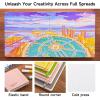 Shuttle Art Acrylic Paint Markers and Marker Journal Set, 60 Colors Automatic Ink Control Acrylic Paint Markers + 3.94×3.94 Watercolor Journal Set