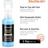 Shuttle Art Acrylic Painting and Paint Organizer Bundle, 100 Colors Acrylic Paint Set (2oz/60ml) with 2 Sets of 12 Paint Brushes, 1 Art Sponge & Palette and 7-Layer Clear Paint Organizer