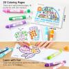 Shuttle Art Dot Markers Bundle – 30 Colors Washable Dot Markers + 30 Colors Solid Tempera Paint Sticks