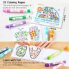 Shuttle Art Dot Markers Bundle – 40 Colors Washable Dot Markers + 40 Colors Solid Tempera Paint Sticks