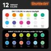 Shuttle Art Fabric Paint and Acrylic Paint Bundle, 18 Rrgular Colors Fabric Paint and 12 Glow in The Dark Acrylic Paint in Bottle (60ml/2oz) for Artists