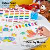 Shuttle Art Paint with Water Coloring Book Bundle: 4 Themes – Animals, Sea World, Princess, & Dinosaurs with Included Brushes and Paint Set