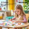 Shuttle Art Paint with Water Coloring Book Bundle: 4 Themes – Animals, Sea World, Princess, & Dinosaurs with Included Brushes and Paint Set