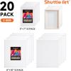 Shuttle Art Stretched Canvas and Acrylic Paint Bundle, Art Painting Supplies Set for 18 Colors Acrylic Paint Bottles (240ml/8.12oz) & 20 Pack Painting Canvas (5×7”, 8×10”)