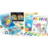 Shuttle Art 335 Piece Kids Art Set Paint with Water Coloring Book for Kids, 25 Sea World Themed Pages with 2 Brushes