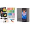 Shuttle Art Acrylic Paint Markers and Marker Journal Set, 48 Colors Automatic Ink Control Acrylic Paint Markers + 5.51×5.51 Watercolor Journal Set