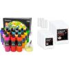 Shuttle Art Canvas Panels and Acrylic Paint Bundle, Art Painting Supplies Set for 18 Colors Acrylic Paint Bottles (240ml/8.12oz) & 36 Pack Painting Canvas (5×7, 8x10in)