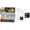 Shuttle Art Canvas Panels and Acrylic Paint Bundle, Art Painting Supplies Set for 50 Colors Acrylic Paint Bottles (60ml/2oz) & 36 Pack Painting Canvas (5×7, 8x10in)