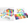 Shuttle Art Dot Markers Bundle – 40 Colors Washable Dot Markers + 40 Colors Solid Tempera Paint Sticks