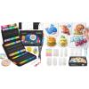 Shuttle Art Magic Foam Texture Painting Set for 68pcs + 80 Colors Dual Tip Acrylic Paint Markers, Magical 3D Effect Texture Painting Kit