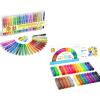 Shuttle Art Paint Stick Bundle – 30 Colors Tempera Paint Sticks + 24 Colors Gel Crayons