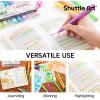 Shuttle Art Retractable Highlighters Assorted Colors, 12 Colors(6 Pastel & 6 Neon)Chisel Tip Fluorescent Markers, Quick-Dry Aesthetic Highlighter Pens for Kids Teens Adults, Perfect for School Office
