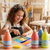 Shuttle Art 20 Colors Washable Paint for Kids, 8.45 oz Bulk Tempera Paint, Non-Toxic Kids Washable Paint for Art and Crafts, School & Home Must Haves(15 Colors)