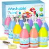 Shuttle Art 20 Colors Washable Paint for Kids, 8.45 oz Bulk Tempera Paint, Non-Toxic Kids Washable Paint for Art and Crafts, School & Home Must Haves(15 Colors)