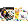 Shuttle Art 335 Piece Kids Art Set Paint with Water Coloring Book for Kids, 25 Dinosaur Themed Pages with 2 Brushes