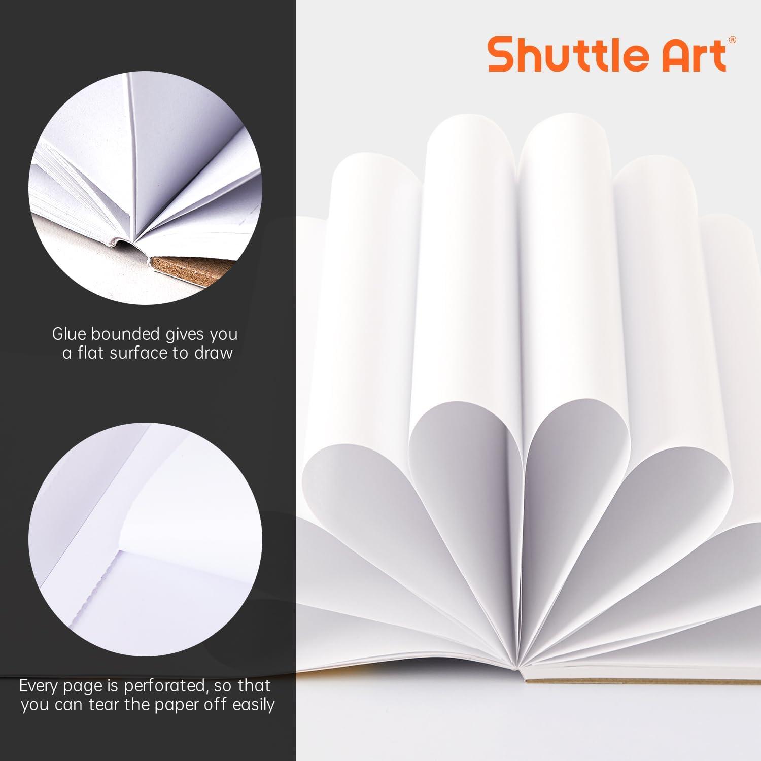 image:imageShuttle Art Marker Pad 89x83 Portable Sketchbook 40 Sheets Marker Drawing Paper 110LB180GSM Smooth Surface Bleedproof Art Paper SpiralBound Great for Beginners to Draw Paint amp Sketch83x767 inch