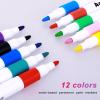 SHUTTLE ART 12pcs Acrylic Marker Pens, DIY Craft Making Supplies, Large Capacity Paint Marker For Rock Painting, Ceramic, Wood, Canvas, Plastic, Glass, Card Making, DIY Crafts, Art Supplies(12pcs Acrylic Marker Pens)