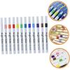 SHUTTLE ART 12pcs Acrylic Marker Pens, DIY Craft Making Supplies, Large Capacity Paint Marker For Rock Painting, Ceramic, Wood, Canvas, Plastic, Glass, Card Making, DIY Crafts, Art Supplies(12pcs Acrylic Marker Pens)