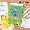 Shuttle Art Marker Pad, 8.9”x8.3” Portable Sketchbook, 40 Sheets Marker Drawing Paper, 110LB/180GSM Smooth Surface Bleedproof Art Paper, Spiral-Bound, Great for Beginners to Draw, Paint & Sketch(11.69×8.27 inch)