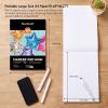 Shuttle Art Marker Pad, 8.9”x8.3” Portable Sketchbook, 40 Sheets Marker Drawing Paper, 110LB/180GSM Smooth Surface Bleedproof Art Paper, Spiral-Bound, Great for Beginners to Draw, Paint & Sketch(11.69×8.27 inch)