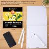 Shuttle Art Marker Pad, 8.9”x8.3” Portable Sketchbook, 40 Sheets Marker Drawing Paper, 110LB/180GSM Smooth Surface Bleedproof Art Paper, Spiral-Bound, Great for Beginners to Draw, Paint & Sketch(8.3×7.67 inch)