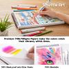 Shuttle Art Marker Pad, 8.9”x8.3” Portable Sketchbook, 40 Sheets Marker Drawing Paper, 110LB/180GSM Smooth Surface Bleedproof Art Paper, Spiral-Bound, Great for Beginners to Draw, Paint & Sketch(12×9 inch)