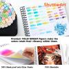 Shuttle Art Marker Pad, 8.9”x8.3” Portable Sketchbook, 40 Sheets Marker Drawing Paper, 110LB/180GSM Smooth Surface Bleedproof Art Paper, Spiral-Bound, Great for Beginners to Draw, Paint & Sketch(8.3×8.9 inch)
