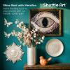 Shuttle Art Metallic Pearl White Acrylic Paint, 8.45 oz (250 ml) Pearlescent Acrylic Paint With Brush, Non Toxic, Non Fading Shimmer White Paint for Crafts, Metal, Wood, Clay, Ceramic, Canvas, Furniture(Pearl White)