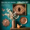Shuttle Art Metallic Pearl White Acrylic Paint, 8.45 oz (250 ml) Pearlescent Acrylic Paint With Brush, Non Toxic, Non Fading Shimmer White Paint for Crafts, Metal, Wood, Clay, Ceramic, Canvas, Furniture(Copper)