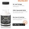 Shuttle Art Metallic Pearl White Acrylic Paint, 8.45 oz (250 ml) Pearlescent Acrylic Paint With Brush, Non Toxic, Non Fading Shimmer White Paint for Crafts, Metal, Wood, Clay, Ceramic, Canvas, Furniture(Pearl White)