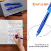 Shuttle Art Gel Pens and Refills Bundle, 20 Blue Retractable Gel Pens and 30 Pack Blue Retractable Gel Pen Refills 0.7mm Fine Point for Writing Journaling Taking Notes School Office Home