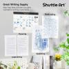 Shuttle Art Gel Pens and Refills Bundle, 20 Blue Retractable Gel Pens and 30 Pack Blue Retractable Gel Pen Refills 0.7mm Fine Point for Writing Journaling Taking Notes School Office Home