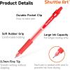 Shuttle Art Gel Pens and Refills Bundle, 40 Red Retractable Gel Pens and 30 Pack Red Retractable Gel Pen Refills 0.7mm Fine Point for Writing Journaling Taking Notes School Office Home