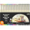 Shuttle Art 36-Pack Micro-line Pens – 11 Waterproof Archival Ink Colors in 0.3MM Felt Tip & 7 Blacks in 0.15-0.5MM For Journaling, Illustrating & Drawing(18 Count (Pack of 1))
