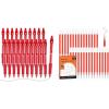 Shuttle Art Gel Pens and Refills Bundle, 20 Red Retractable Gel Pens and 30 Pack Red Retractable Gel Pen Refills 0.7mm Fine Point for Writing Journaling Taking Notes School Office Home