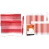 Shuttle Art Gel Pens and Refills Bundle, 40 Red Retractable Gel Pens and 30 Pack Red Retractable Gel Pen Refills 0.7mm Fine Point for Writing Journaling Taking Notes School Office Home