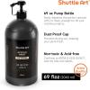 Shuttle Art Black Acrylic Paint, 69oz/2040ml Large Capacity Pump Bottle with Cover, High Coverage True Black, Fast Drying Non-Toxic Art Paint for Artists, Students, Kids & DIY Crafts