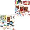 Shuttle Art Wood Slices Bundle, Unfinished Natural Wood Slices Kit with Acrylic Paint, Markers, Jute Twine, DIY Crafting Art Supplies for Kids, Adults & Artists, Hobby Painters & Beginners