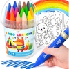 Shuttle Art Jumbo Crayons for Toddlers, 18 Colors Triangle Crayons with Coloring Sheets & PDF Pages, Non Toxic Washable for kids, Coloring Gifts & Mess-Free Art Supplies