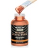 Shuttle Art Metallic Gold Acrylic Paint, 8.45 oz(250 ml) Gold Leaf Paint With Brush, Non Toxic, Non Fading Gold Paint for Crafts, Metal, Wood, Clay, Ceramic, Canvas, Furniture(Copper)