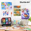 Shuttle Art Brush Tip Alcohol Markers, Dual Tip Brush & Fine Tip Art Marker Set, 24 Colors Marker Pens with Case Perfect for Illustration Kids Students Adults Coloring Sketching(121 Colors)
