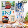 Shuttle Art Brush Tip Alcohol Markers, Dual Tip Brush & Fine Tip Art Marker Set, 24 Colors Marker Pens with Case Perfect for Illustration Kids Students Adults Coloring Sketching(24 Colors)